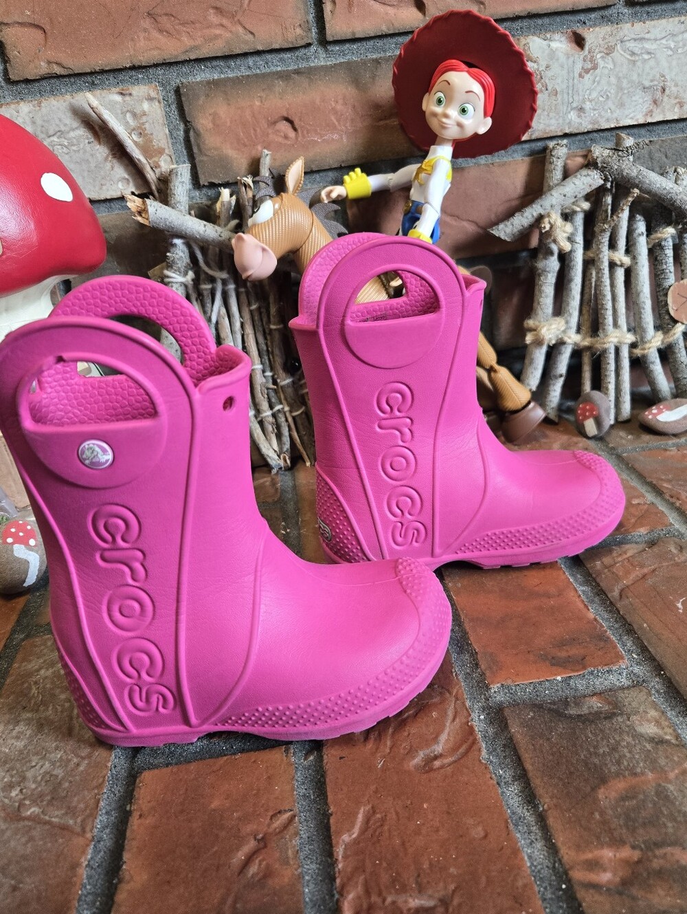 Pink Cush Toddler Handle It Rain Boot